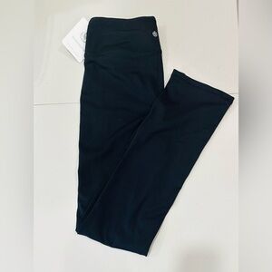 NWT BUBBLE‎ LIME Women’s Nylon/Spandex Black Mid Rise Active Yoga Pants sz M